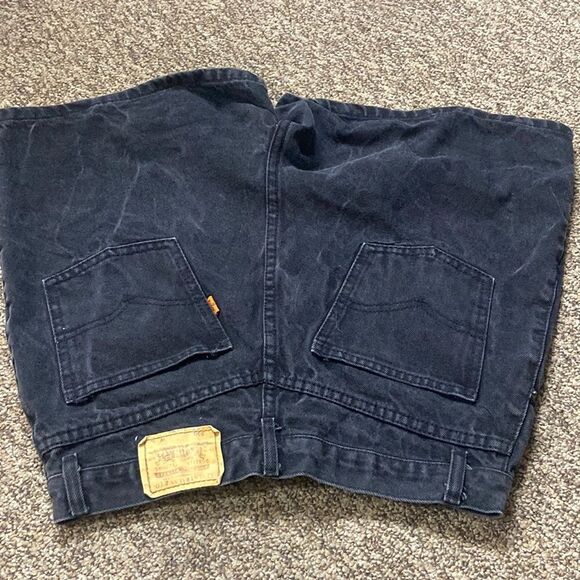 VG 80s Levi’s 550 Orange Tab International Jeans 💯 Cotton Shorts Jeans Sz WL 32 - Picture 9 of 16